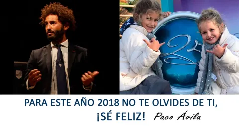 Para este año 2018 sobre todo, no te olvides de ti, ¡sé feliz!